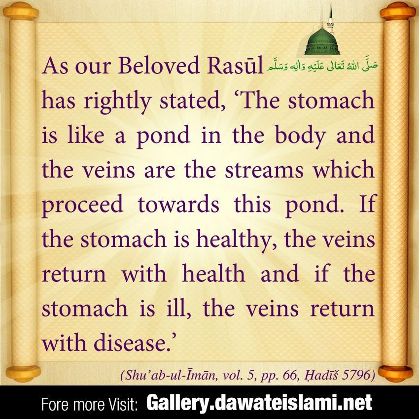 if the stomach is ill, the veins return with disease