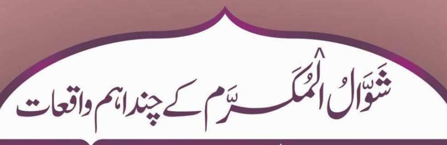 شوال المکرم کے اہم واقعات