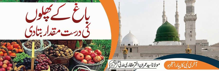 باغ کے پھلوں کی درست مقدار بتا دی