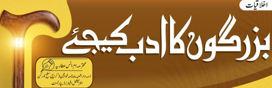 بزرگوں کا ادب کیجئے