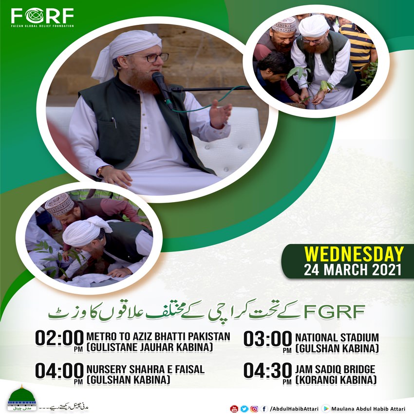 FGRF Kay Tehat Karachi Kay Mukhtalif Areas Ka Visit
