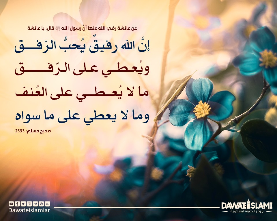 إنَّ الله رفيقٌ يُحبُّ الرِّفق