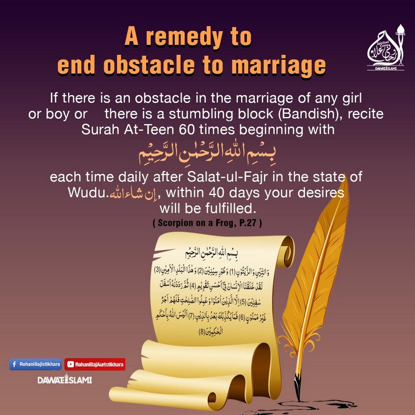 A Remedy To End Obstacle To Marriage