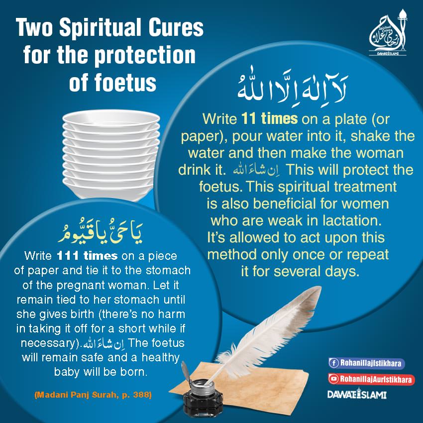 Two Spiritual Cures For The Protection of Foetus