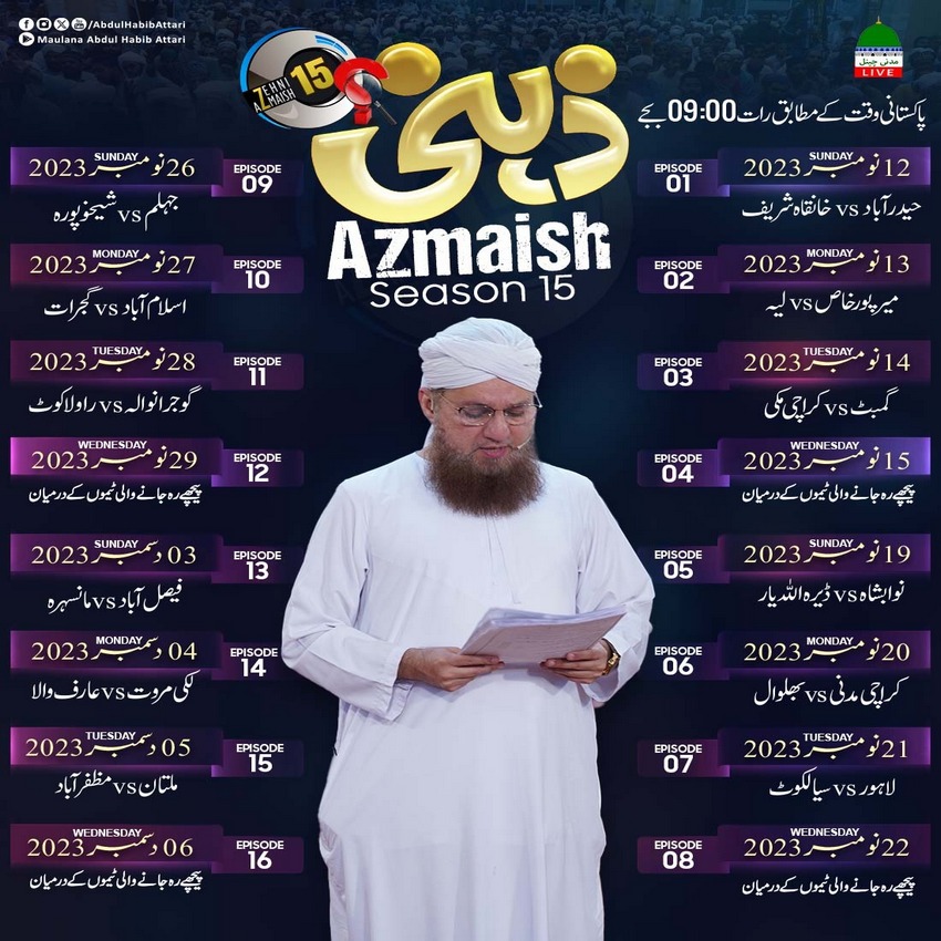 Zehni Azmaish Season 15