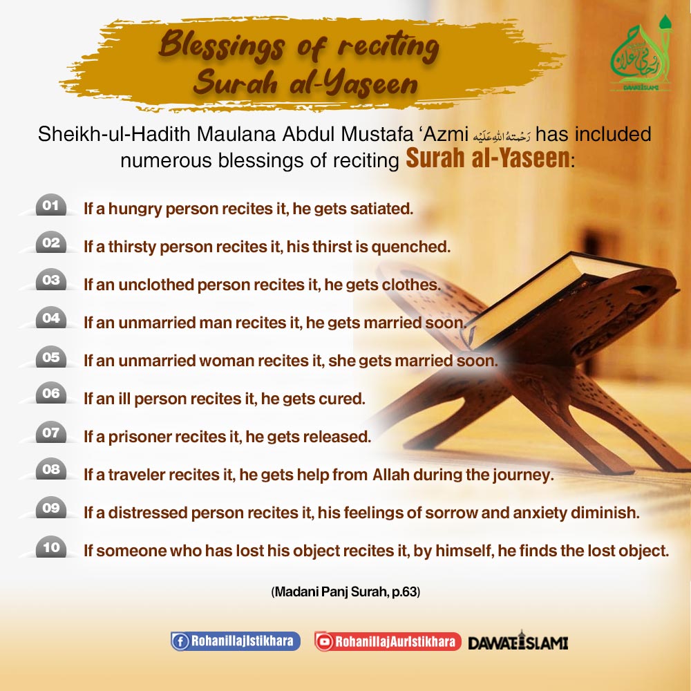 Blessings of Reciting Surah Yaseen