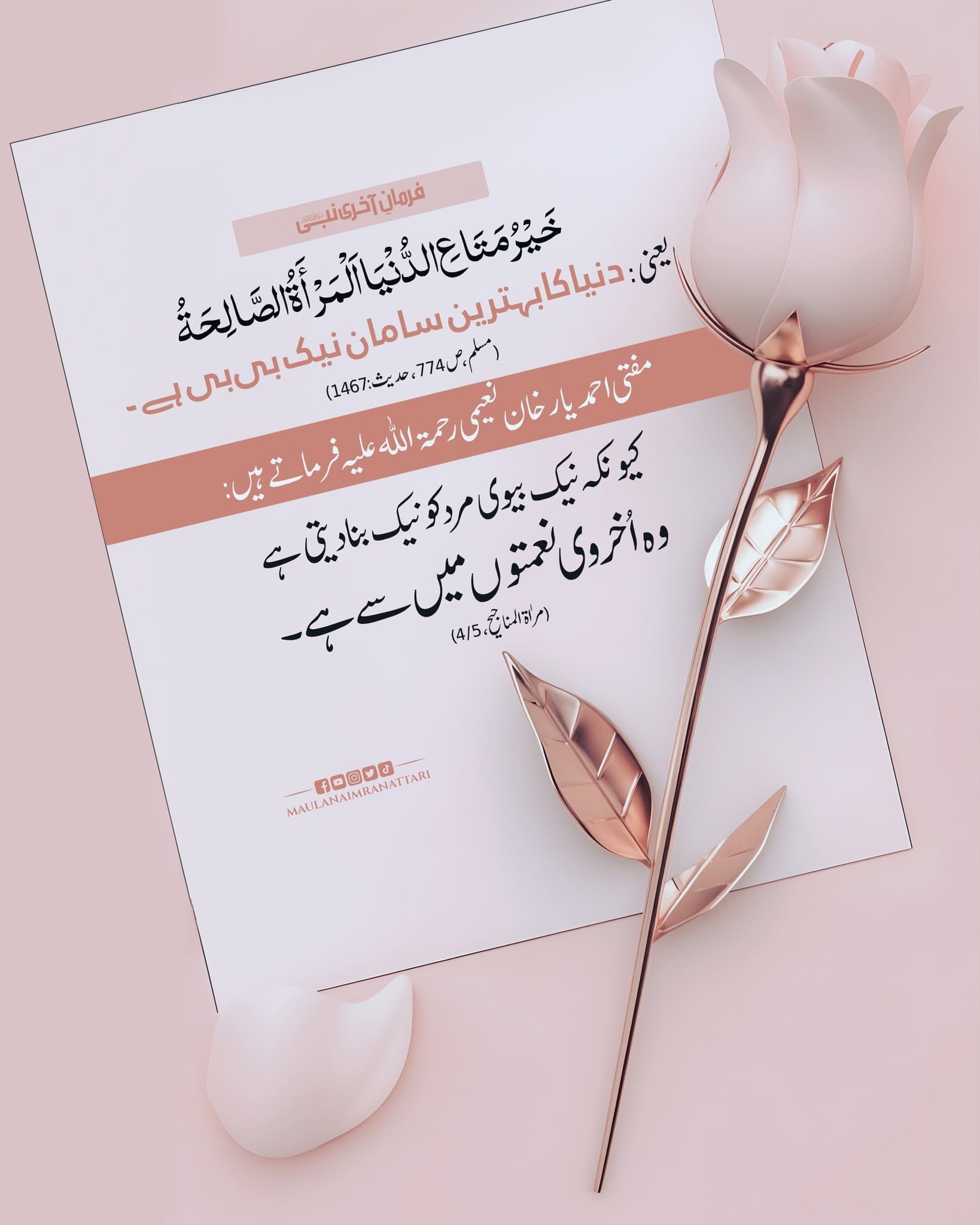 Naik Biwi Duniya Ki Sab Se Bari Naimat Hai