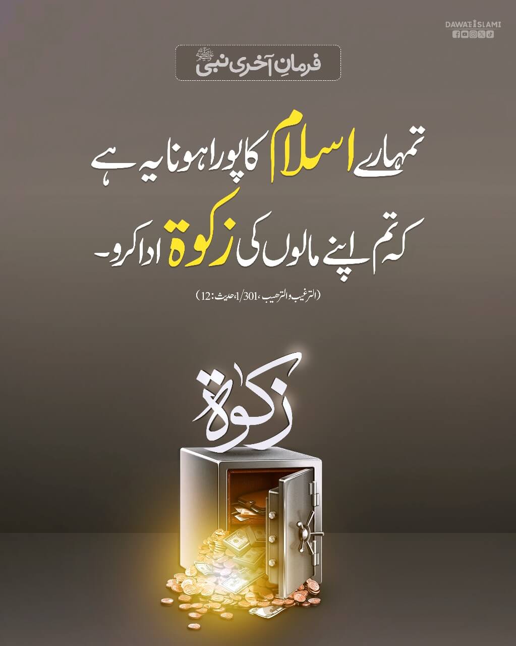 Zakat Kay Baray Mein Huzoor صلی اللہ علیہ وآلہ وسلم Ka Farman