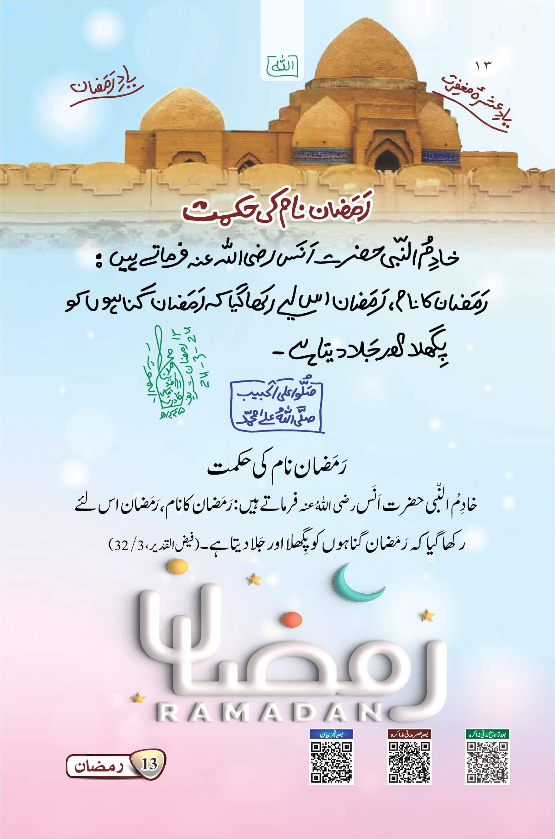 Ramzan Naam Ki Hikmat