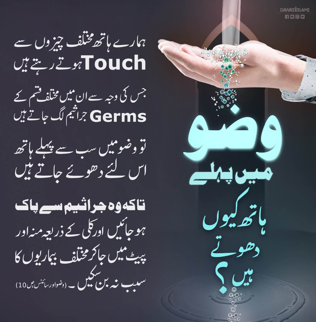 Wuzu Mein Haath Dhonay Ki Hikmat