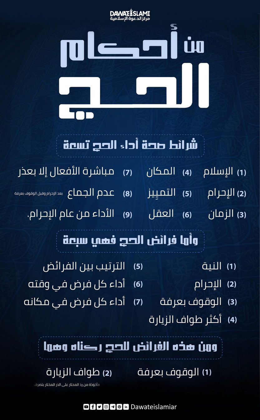 من أحكام الحج