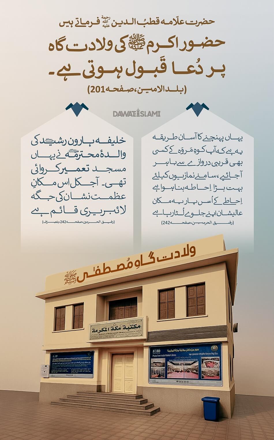 Huzoor Akram صلی اللہ علیہ وآلہ وسلم Ki Wiladat Gah