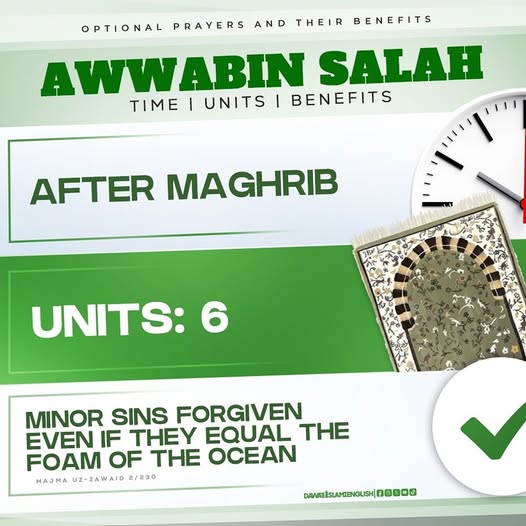 Optional prayers and their benefits 