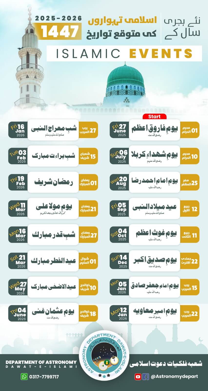 Islamic Events 1447