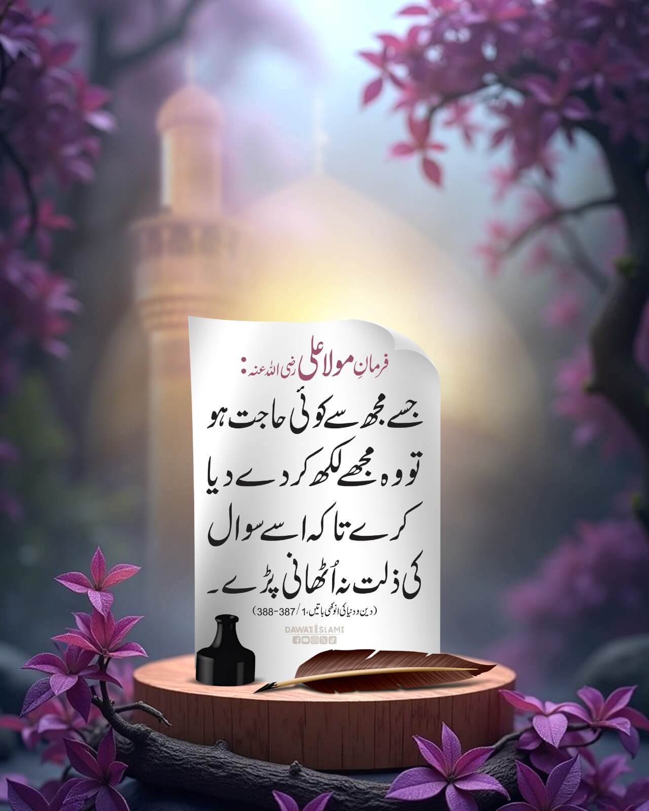 Mola Ali Ki Kamal Fehrist