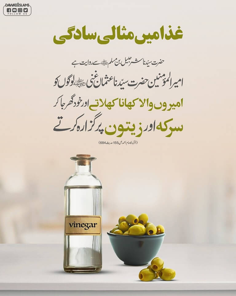 Ghiza Mein Misali Sadgi
