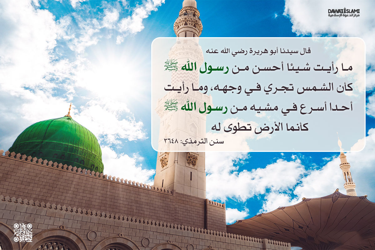 وصفٌ نادر من سيدنا أبي هريرة رضي الله عنه