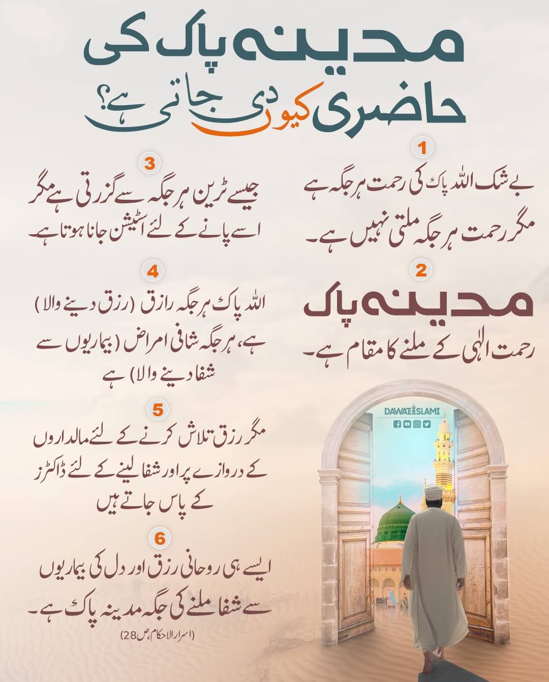 Madinay Pak Ki Hazri Kyun Di Jati Hai ?