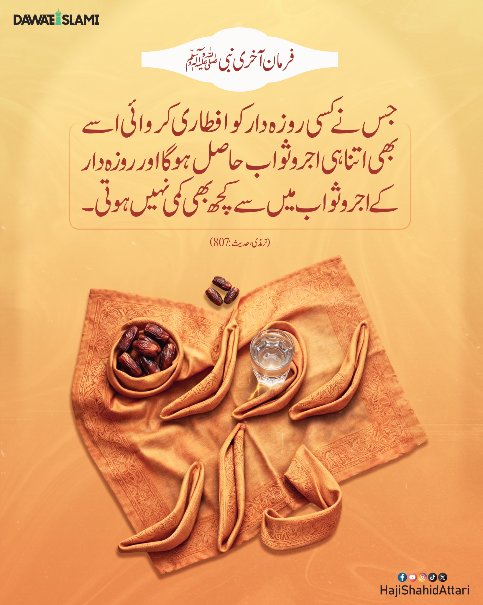 Rozaydar Ko Iftar Karwanay Ki Fazeelat