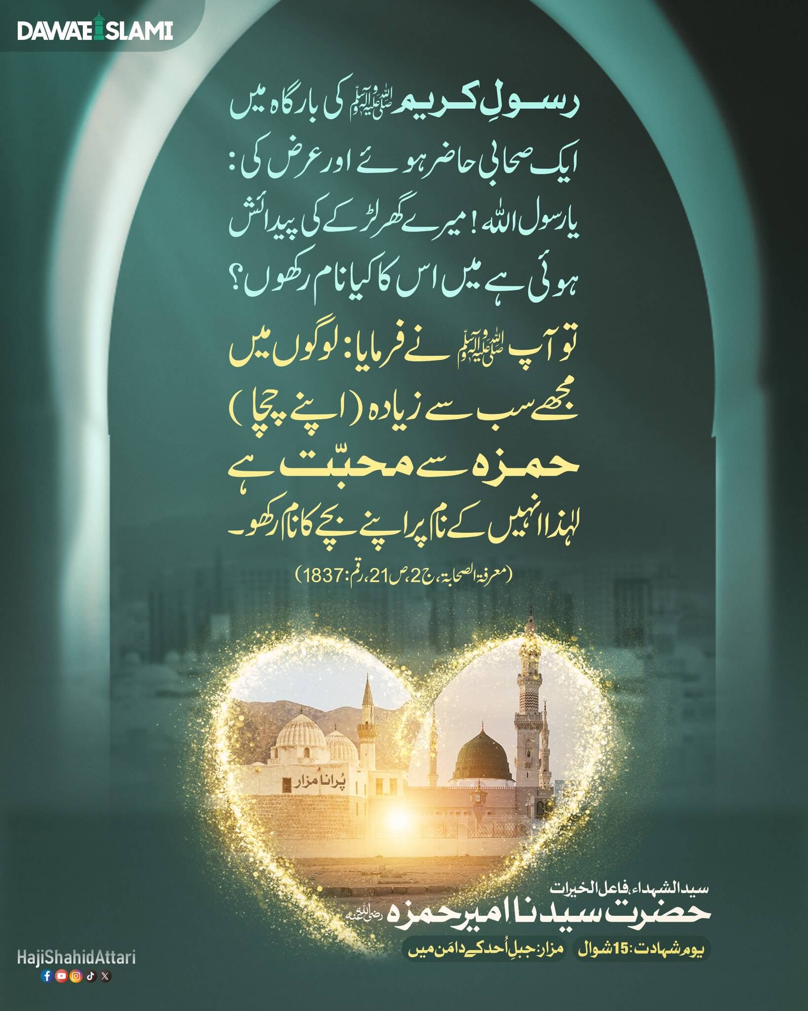 Hazrat e Hamza رضی اللہ عنہ Se Mohabbat