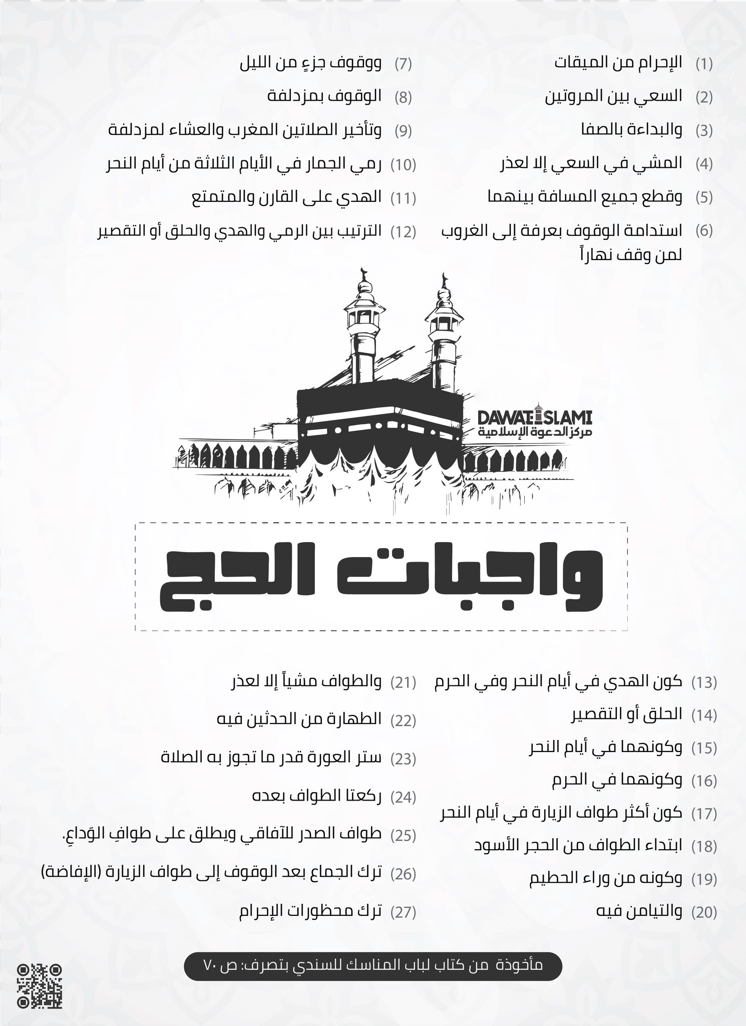واجبات الحج  (عند السادة الأحناف)