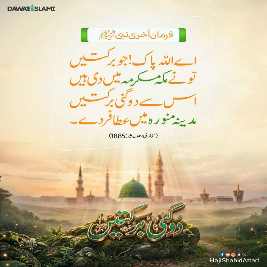 Nabi Kareem ﷺ Ki Madinay Kay Liye Dua