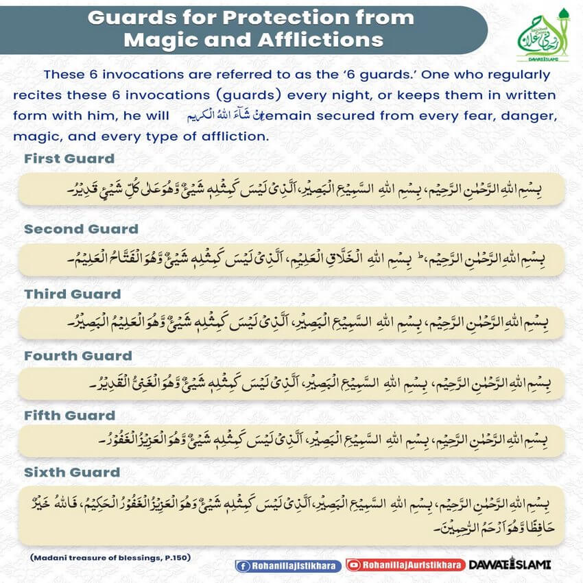 Guards For Protection From Magic And Afflictions