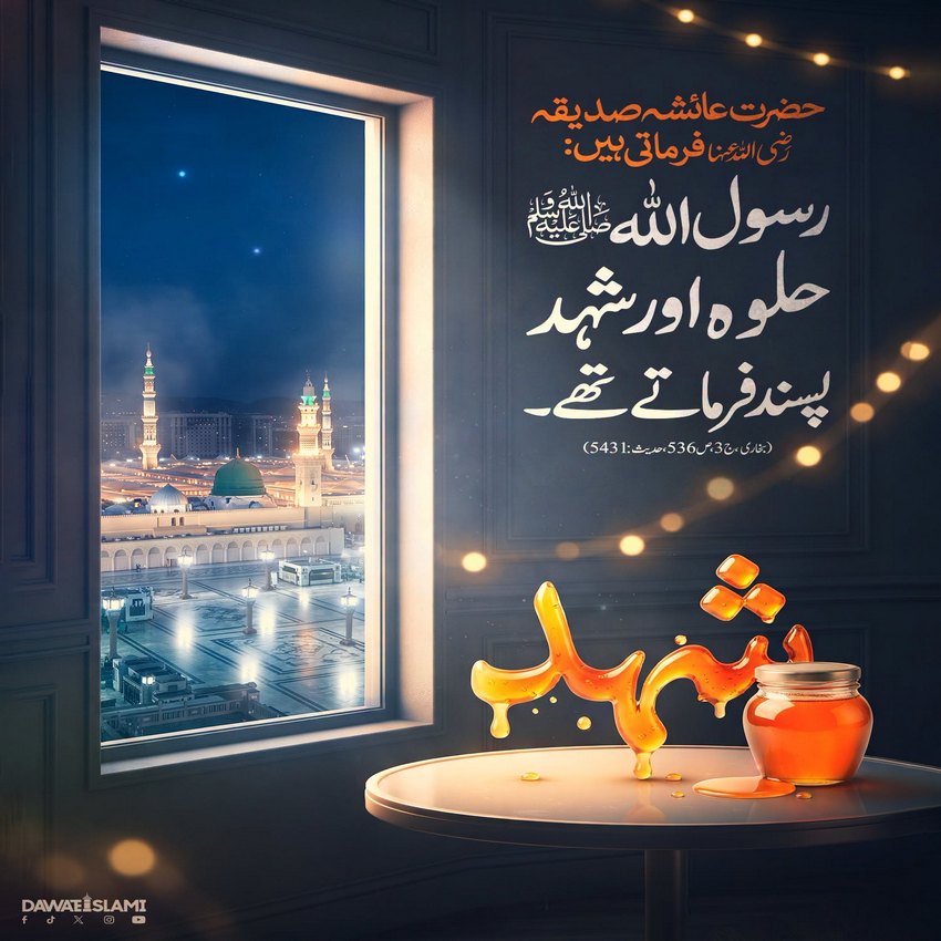 Huzoor e Anwar صلی اللہ علیہ وآلہ وسلم Ki Pasandeeda Ashiya
