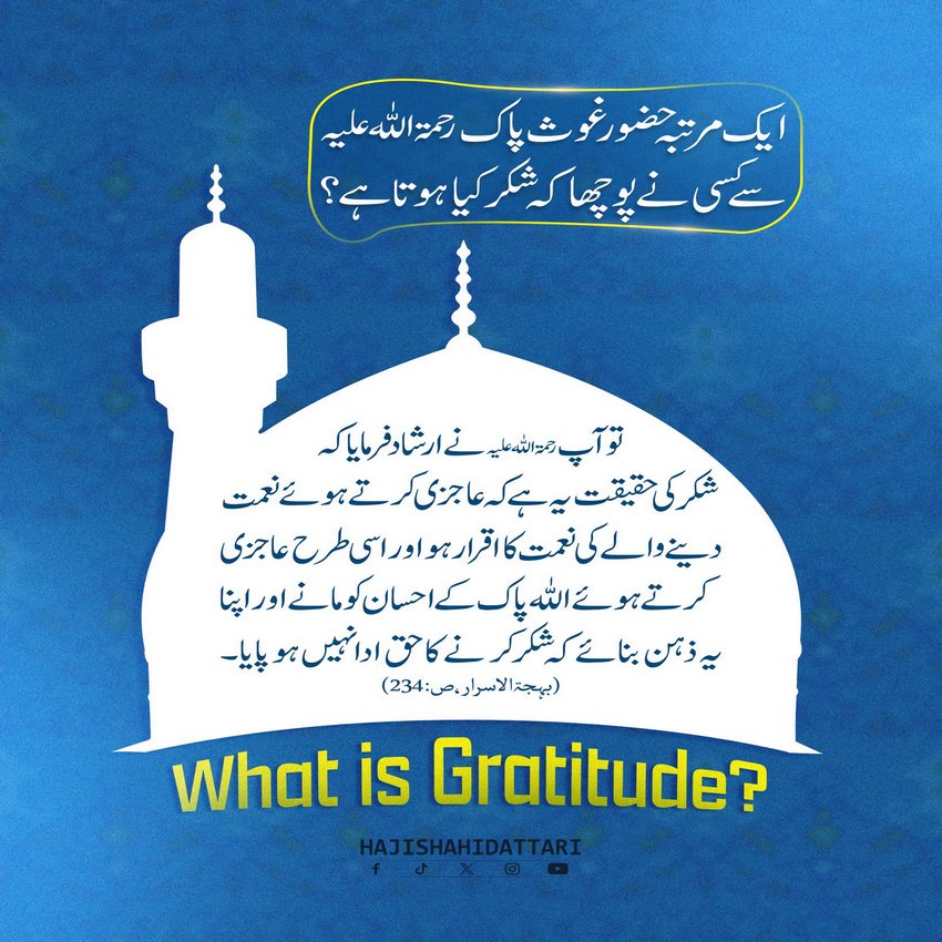 Shukar Kise Kehtay Hain ?