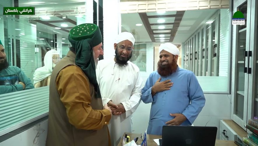الشيخ لطيف الصولي البرزنجي الحسيني حفظه الله في زيارة لمركز الدعوة الإسلامية