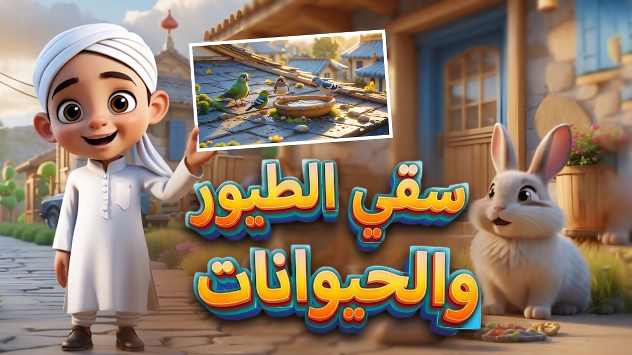 سقي الطيور والحيوانات | الرفق بالحيوانات في حرّ الصيف | Islamic Cartoon