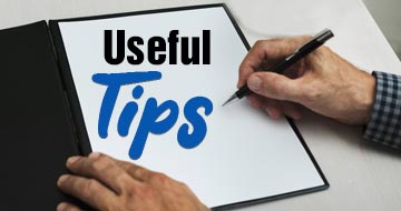 Useful Tips