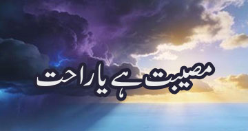 مصیبت ہے یا راحت