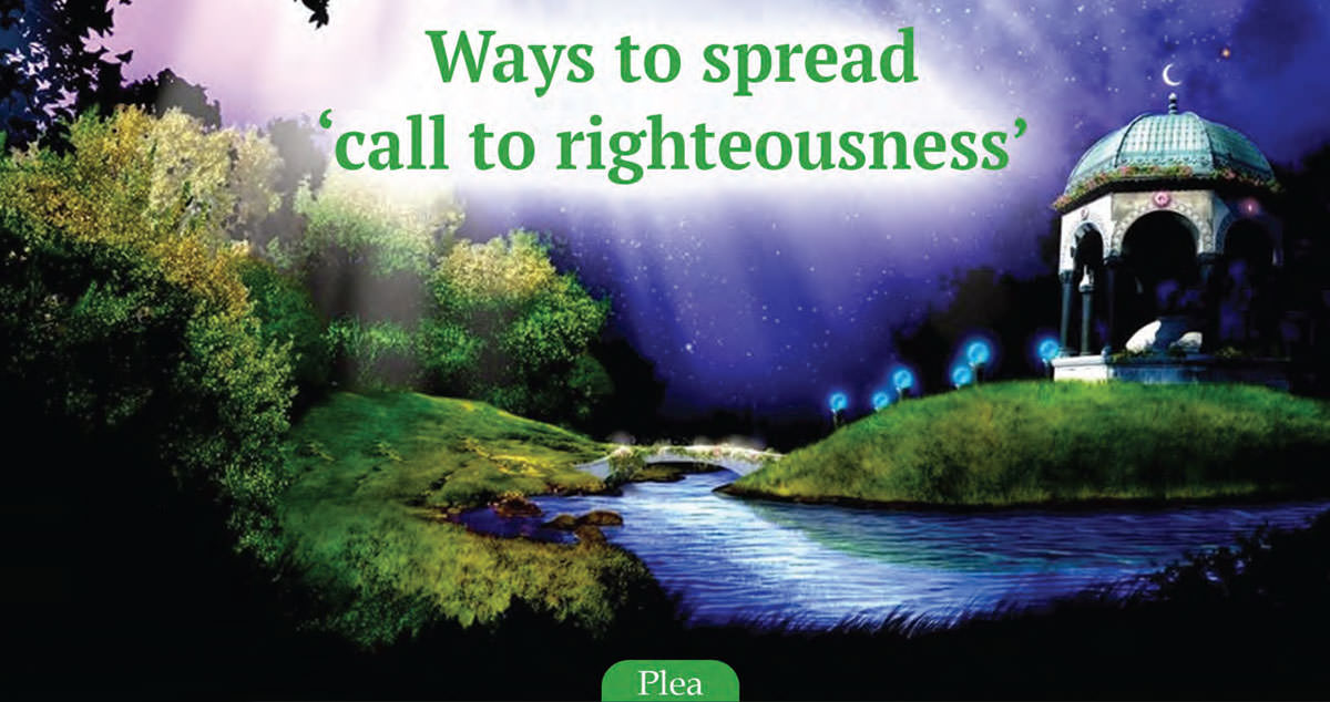 Ways to spread ‘call to righteousness’