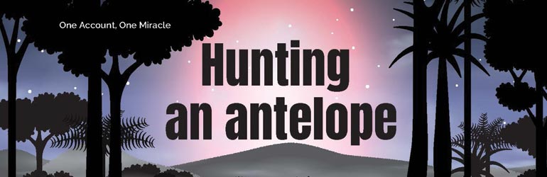 Hunting an antelope