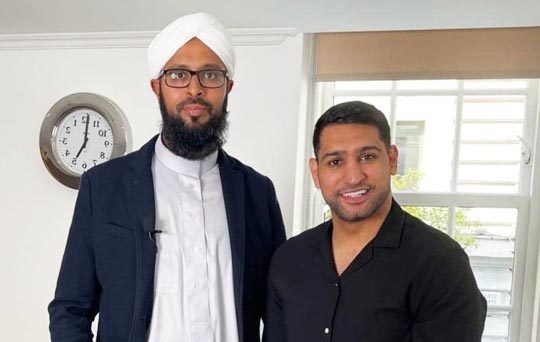 meeting with boxing champion amir khan