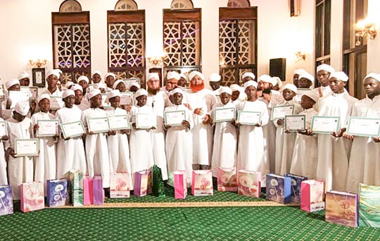 distribution ceremony of certificates