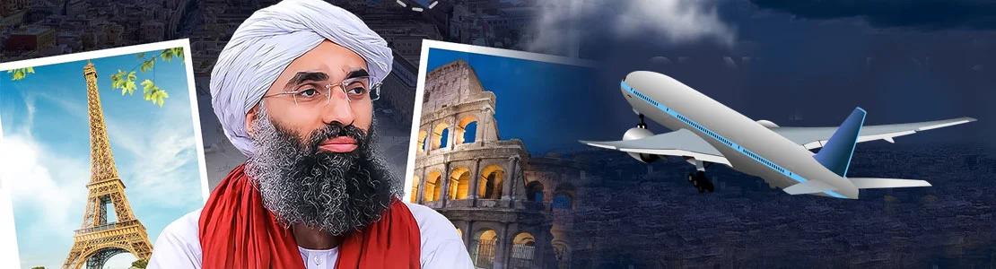 khalifa e ameer e ahle sunnat;s  tour of europe