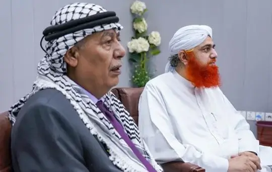 palestinian ambassador visits faizan e madina